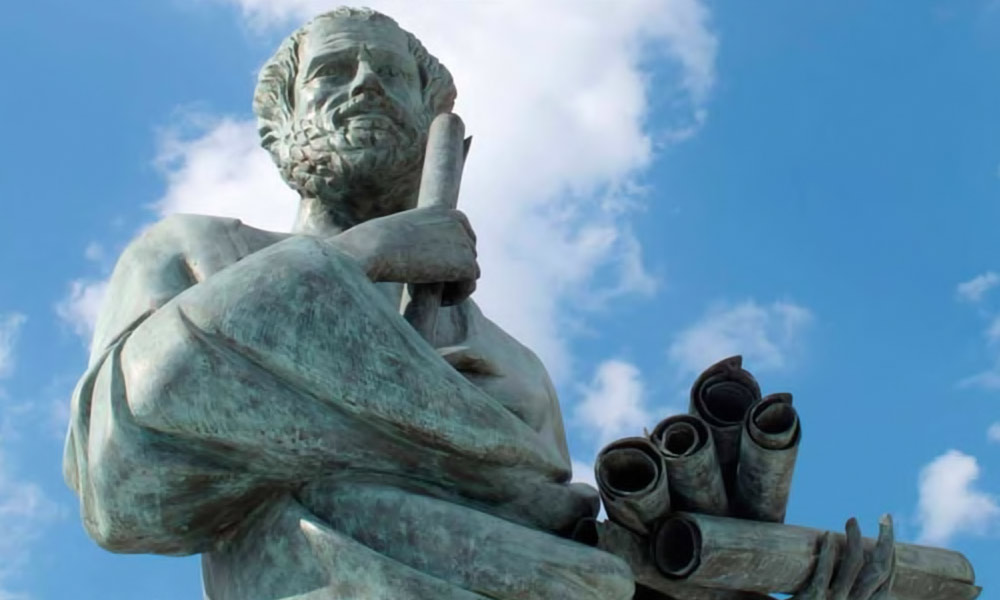 Statue of Aristotle a great greek philosopher